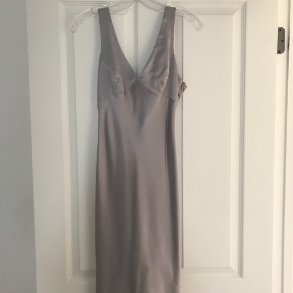 Vintage Bebe San Francisco Sz 2 Silver Dress